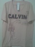 Camisa Gola V Calvin klein